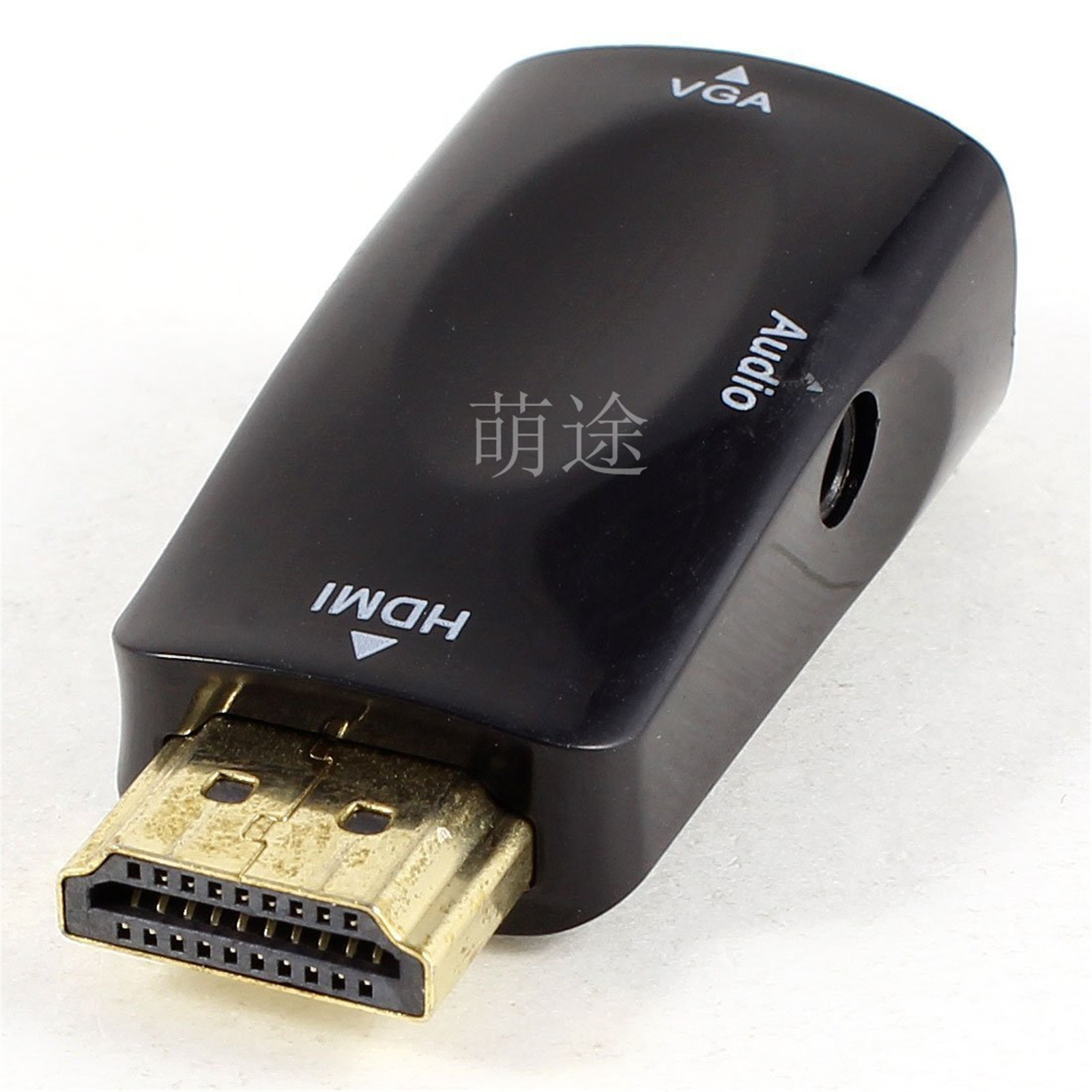 现货 hdmi转vga转接头 支持1080P高清 hdm转vga 转接头带音频阿里巴巴