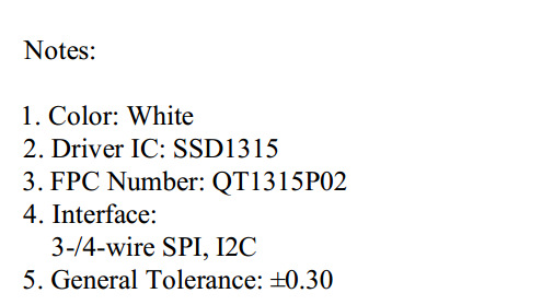 新款0.96白色 短長插接003