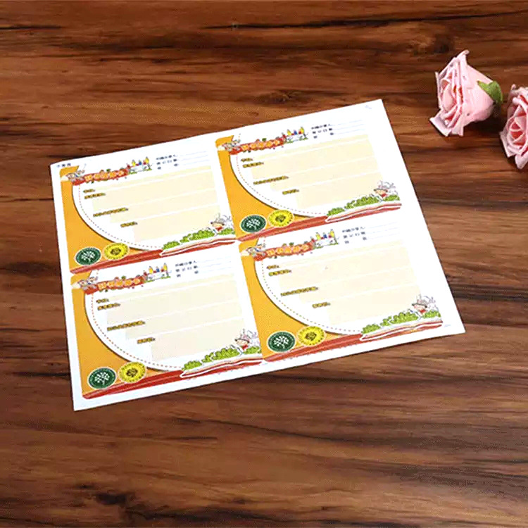 新奇创意儿童 学生书本封面墙壁不干胶贴纸 彩印PVC不干胶定做