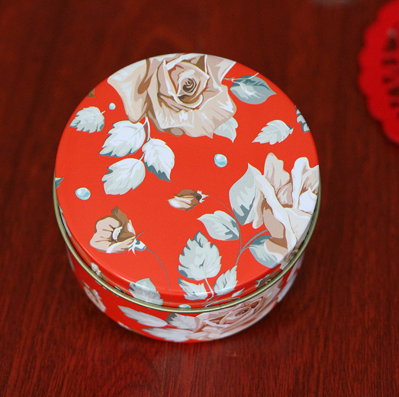 中式花开富贵圆筒