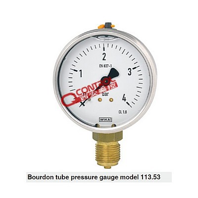 【秦控】wika压力表113.53.100 充液波登管压力表