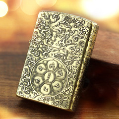 New ZORRO brand brass five-sided carving, windproof, kerosene lighter