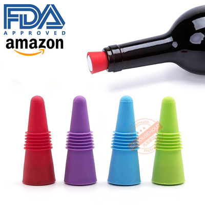 亚马逊跨境同款食品级硅胶红酒塞 啤酒调味瓶瓶塞 创意保鲜酒瓶塞|ru