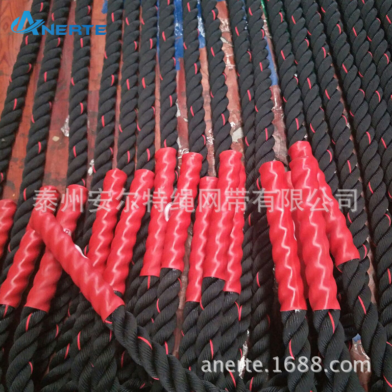健身甩大绳UFC体能训练绳MMA格斗绳粗绳肌肉绳力量训练战斗绳
