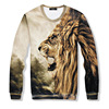Spring and summer Baseball Shirt sleeve T-shirt sweater head lion lion brand in the movement of European and American fo