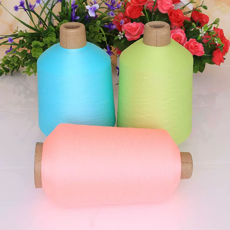 厂家直供 彩色锦纶高弹丝尼龙70D/2服装 用弹力丝织带足球袜