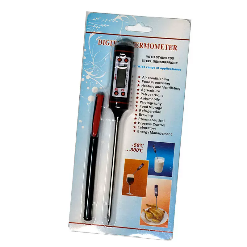 Riters现货出食品温度计电子烧烤温度计烘焙水温表测水温油温奶温