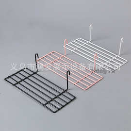 跨境亚马逊铁丝浸塑托盘铁艺网格照片墙网片网格置物架货架收纳篮