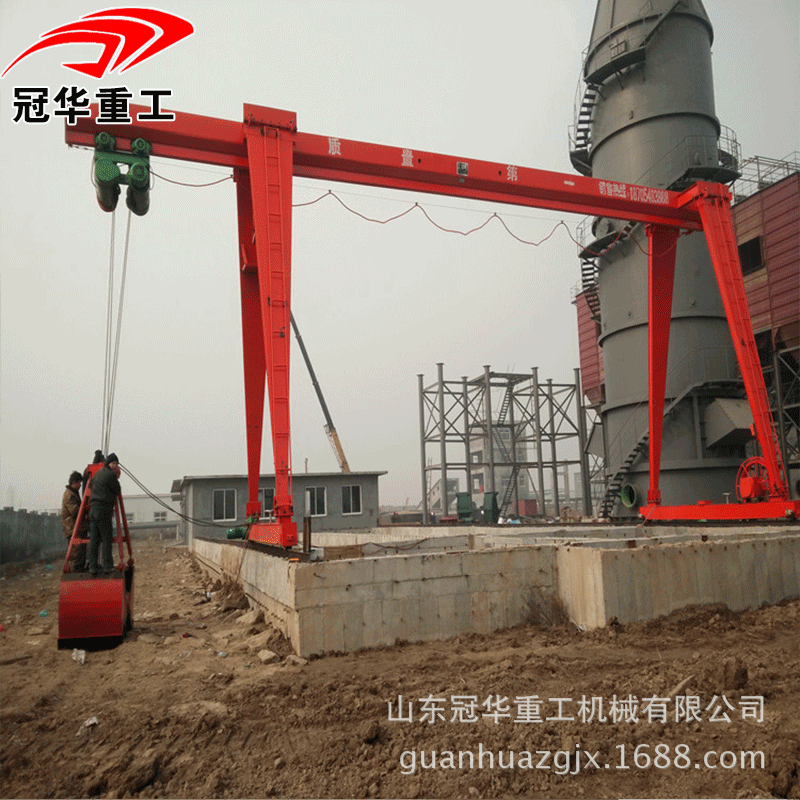 批发5T龙门吊5吨电动葫芦门式起重机广东清远厂家5t抓斗龙门吊