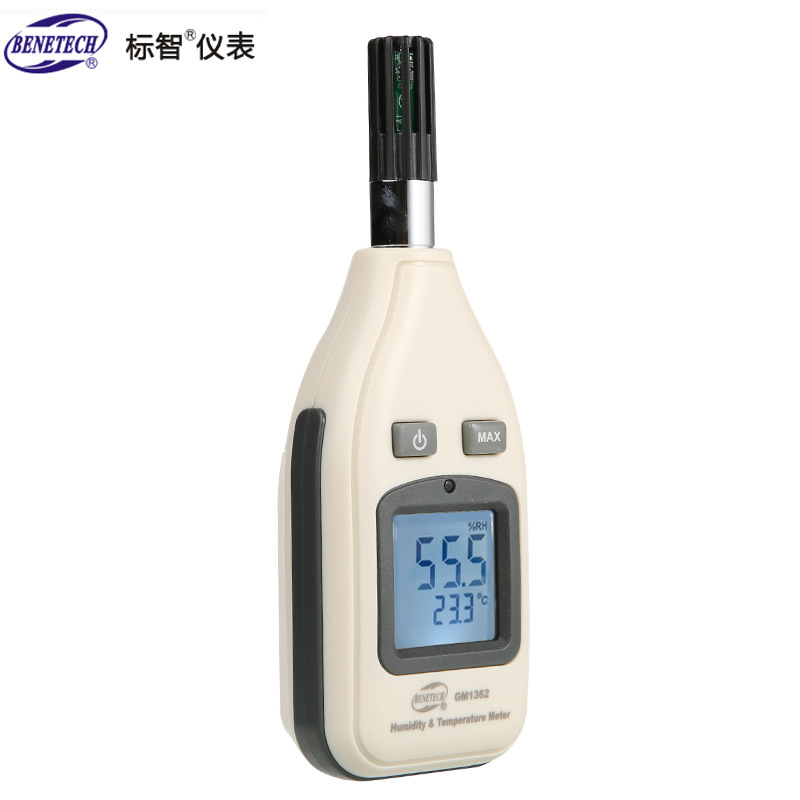 BENETECH数字式温湿度计 工业高精度数显温度计湿度计温湿表