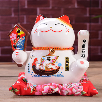 6寸摇手新款招财猫创意家居摆件店铺开业礼品淘宝热卖产地货源019|ms