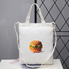 One-shoulder bag, handheld capacious shoulder bag, shopping bag with zipper, Korean style