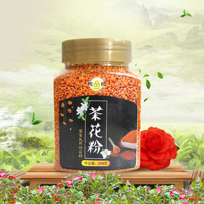 鲍记天然野茶花粉正品不破壁花粉蜂花粉厂家直销/招代理|ms