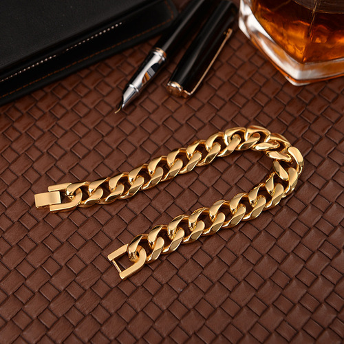  Creative Titanium Steel Bracelet for Men, European and American Single Weave Six-Sided Grinding Titanium Steel Bracelet, Street Vendor Jewelry Wholesale