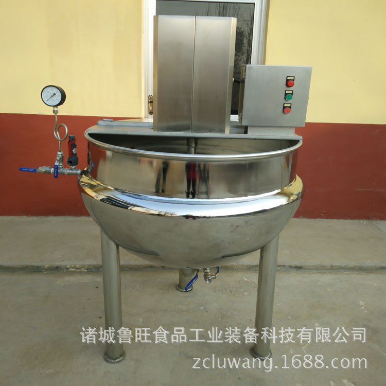 厂家供应蒸汽搅拌夹层锅 立式蒸汽搅拌夹层锅 厂家保修一年夹层锅