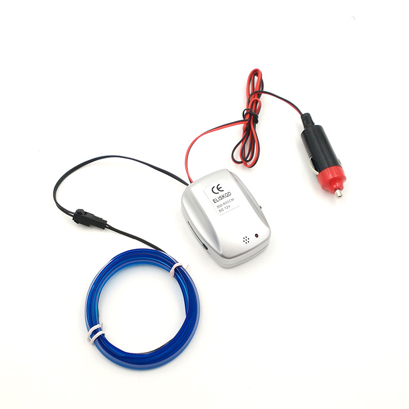 2,3mm solo lado línea el luz 12V control de sonido coche decoración traje coche atmósfera Luz