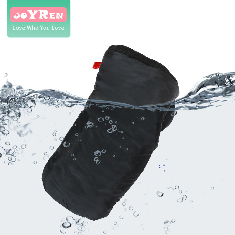 冬季外出婴儿推车保暖手套 加绒加厚连指手套童车防冻防风护手罩