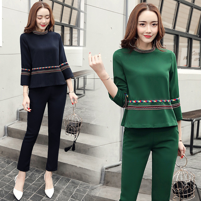 新款春套装春装外套女时尚气质2017欧洲站时