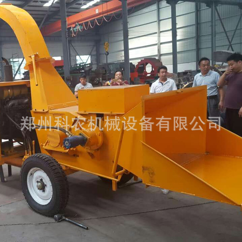  园林绿化用树枝粉碎机 移动式杂木树枝机报价机科农400 