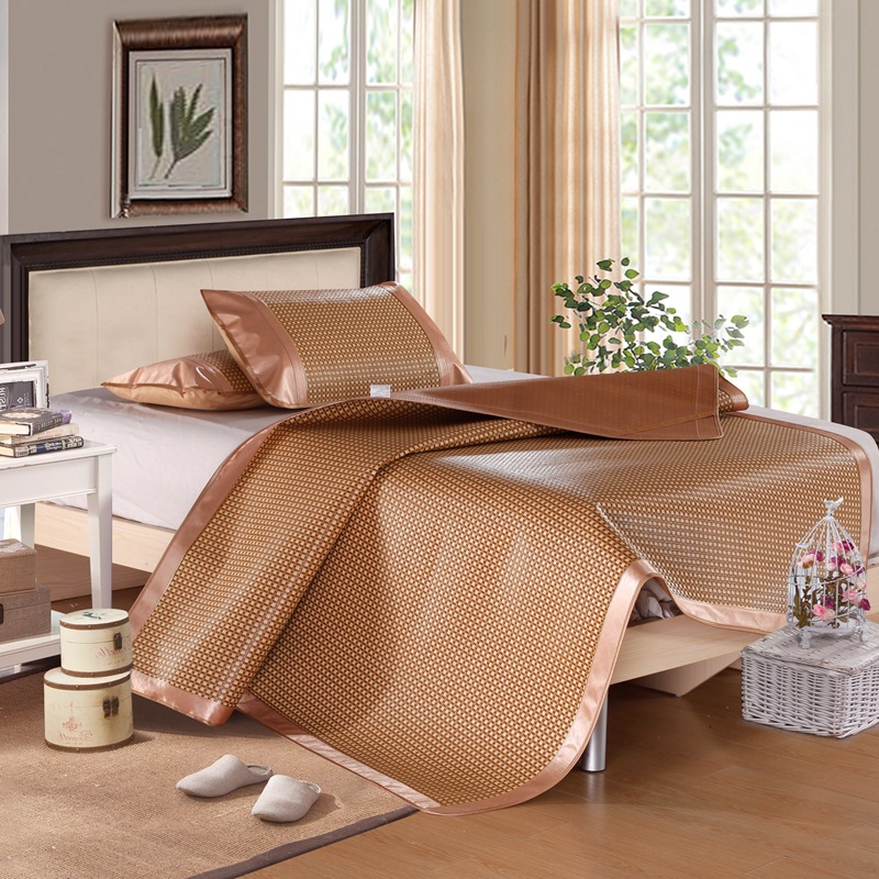 藤席三件套1.8m床台州厂家凉席面料半成品供网销