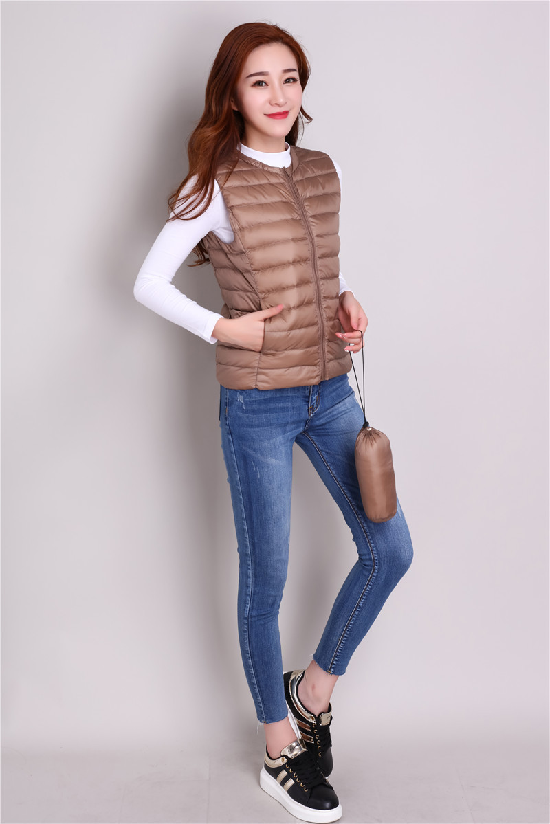 Gilet femme en Duvet de canard blanc - Ref 3316304 Image 51