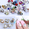 Diamond for manicure, metal accessory with rhinestones for nails, shiny nail decoration, nail stickers, Japanese and Korean