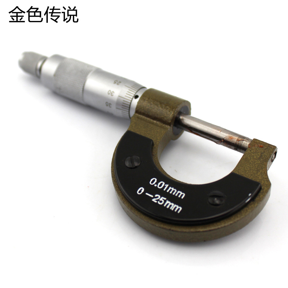 机械千分尺0-25mm 测微器 分厘卡 卡尺 螺旋测微器 测微头 0.01