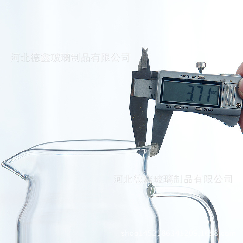 Botella de agua fría de vidrio borosilicato cubierta de acero inoxidable botella de agua fría gran capacidad flor tetera taza de agua Jarra jugo olla traje