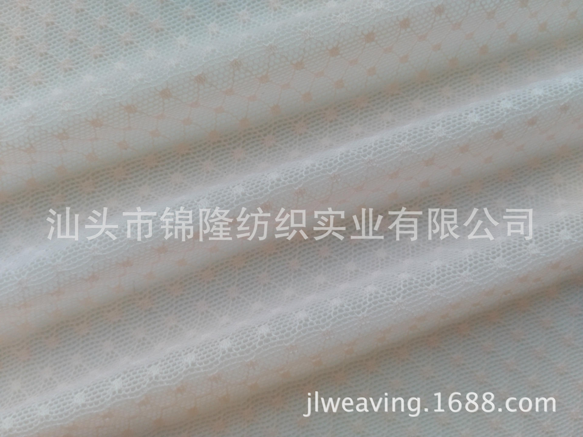 经编提花网眼布 锦氨点点网布 六菱格提花玩不啊 时装内衣面料