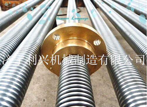 利兴机械精密梯形丝杆丝母 加工配螺母/大型丝杠加长对接工艺成熟