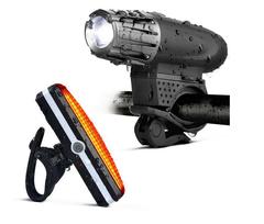 2256 Mountain Bike Regulation Front Light 300 Lumens High Brightness Night Riding Light USB Charging Front Light Set