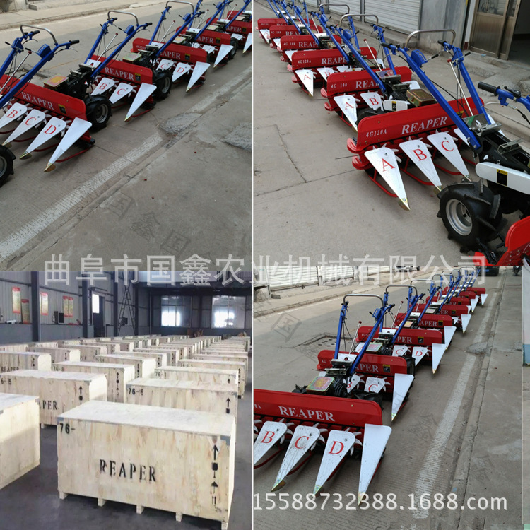 阆中稻麦打捆收割一体机 小麦水稻割捆一体机