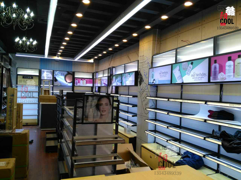 化妆品柜子 化妆品展柜制作ku