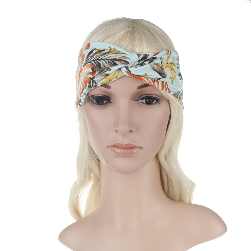 Spring New Bohemian Style Printed Hair Band Wholesale display picture 12