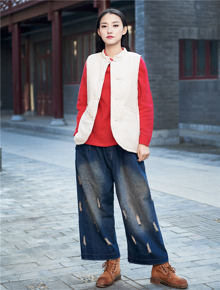 Gilet femme NIAN BAIXIU SPINNING en Chanvre - Ref 3316222 Image 36