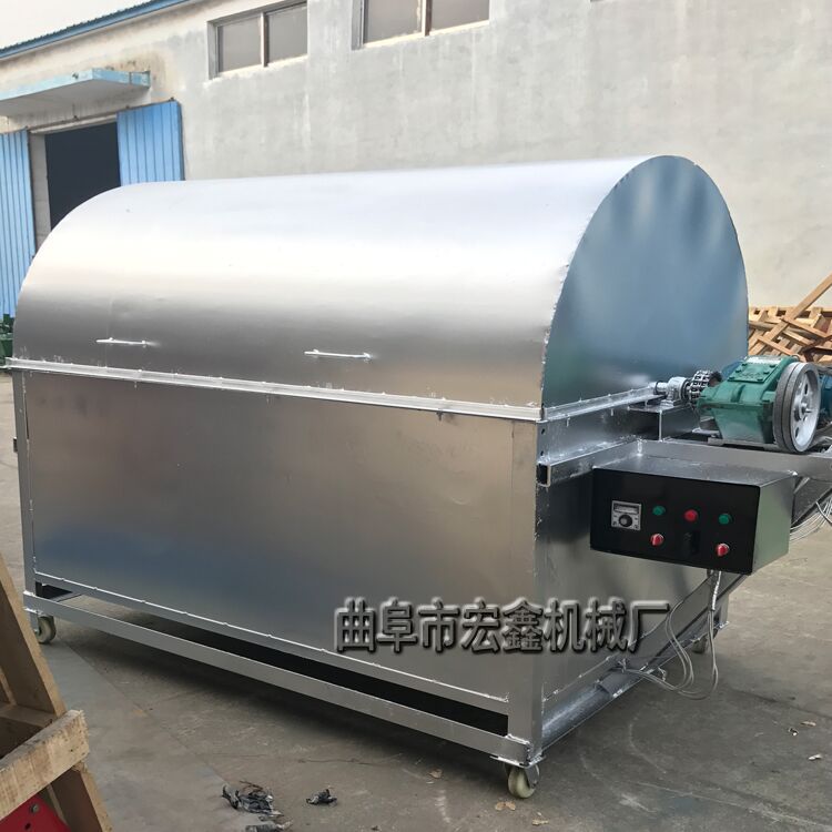 淮安各种规格炒货机 电加热不锈钢滚筒炒锅