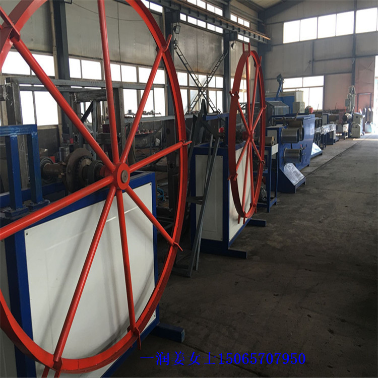 聚脂拉丝机组 PET圆丝条帚刷子丝拉丝机 塑料瓶片料拉扫把丝机