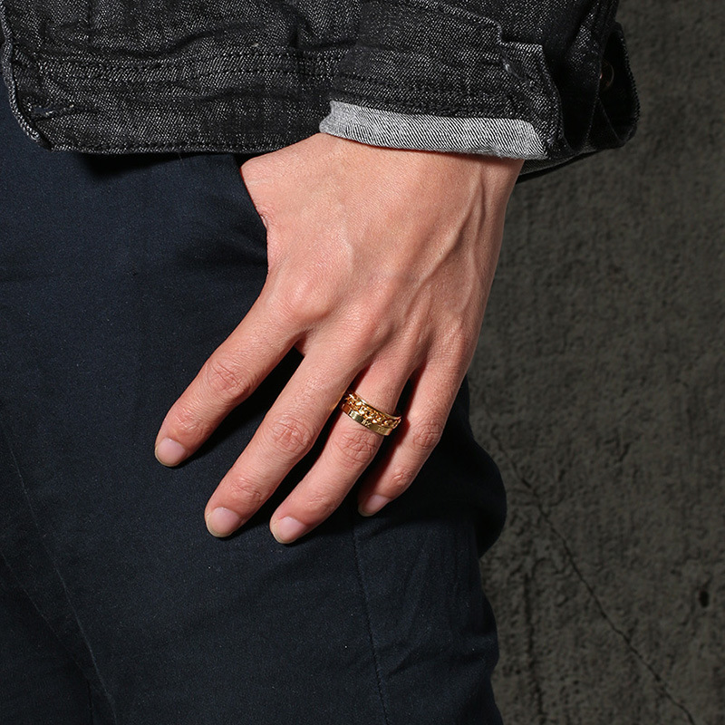 Fashion Letter Titanium Steel Rings Plating Stainless Steel Rings