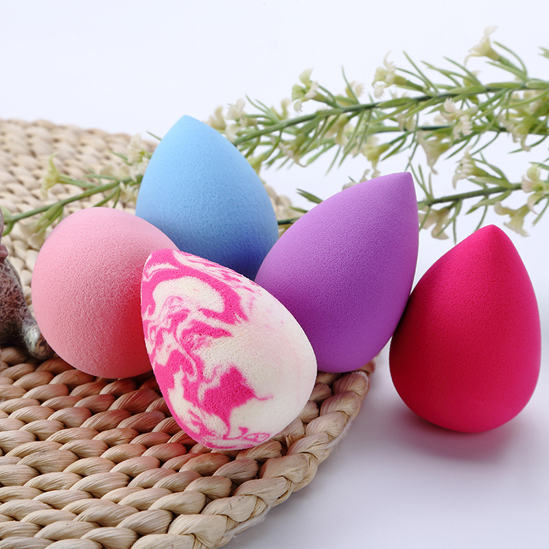 非乳胶水滴形粉扑3D立体美妆蛋亲水性干湿两用化妆海绵水滴粉扑|ru