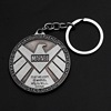 The Avengers, golden metal keychain, mask, pendant, USA, Birthday gift