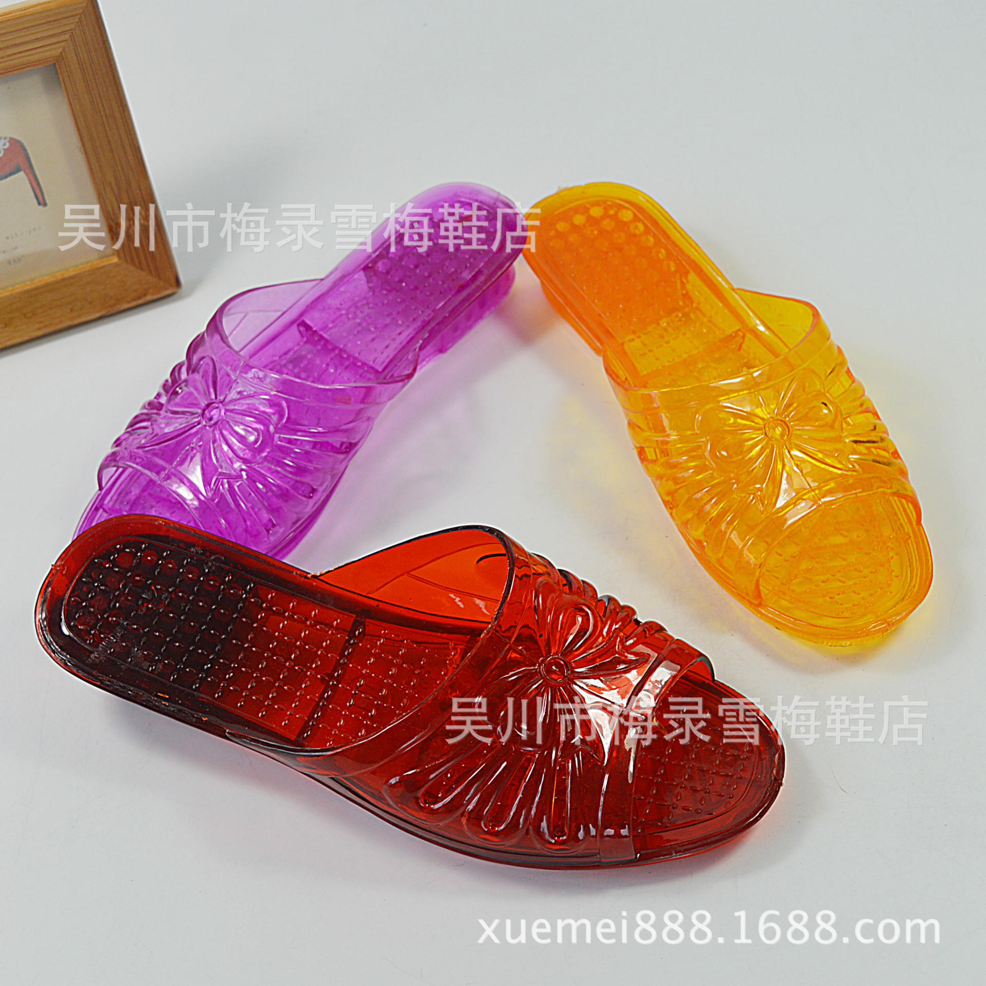 2016夏季pvc水晶女拖浴室按摩拖鞋透明珠水晶按摩拖鞋凉拖批发-阿里巴巴