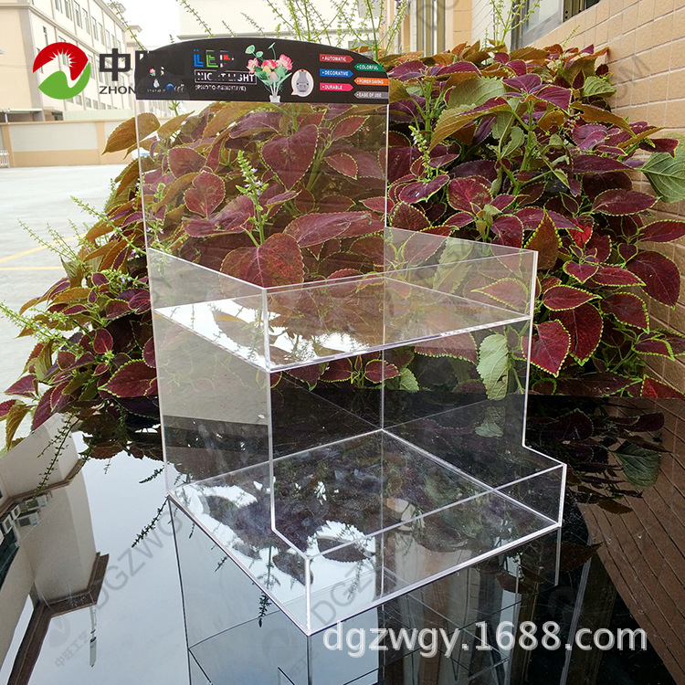 厂家定做塑料产品展示柜 商场专卖场日用品展示架 有机玻璃展示架