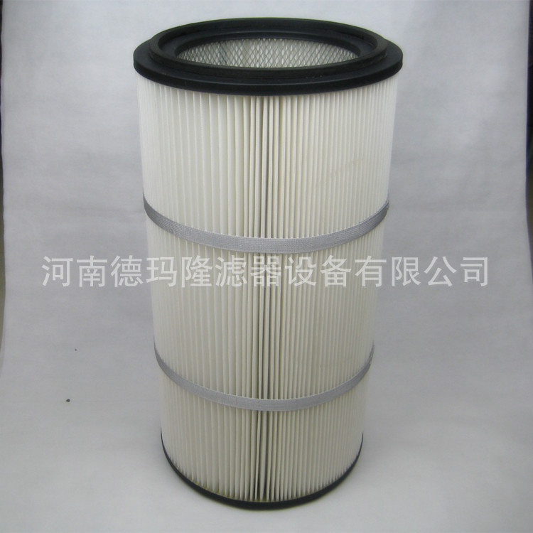 供应工业除尘聚酯纤维覆膜滤筒P191033  厂家专业定做