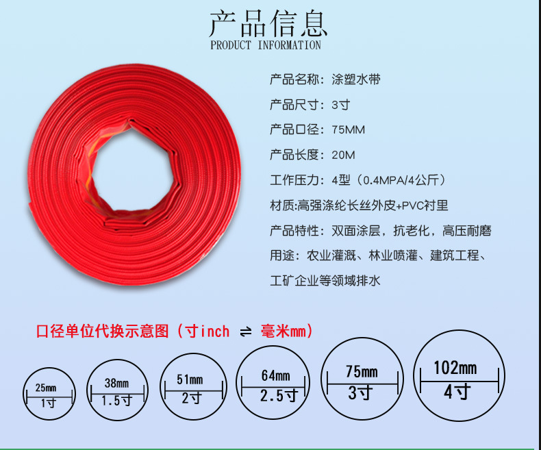 红水带参数华康3寸