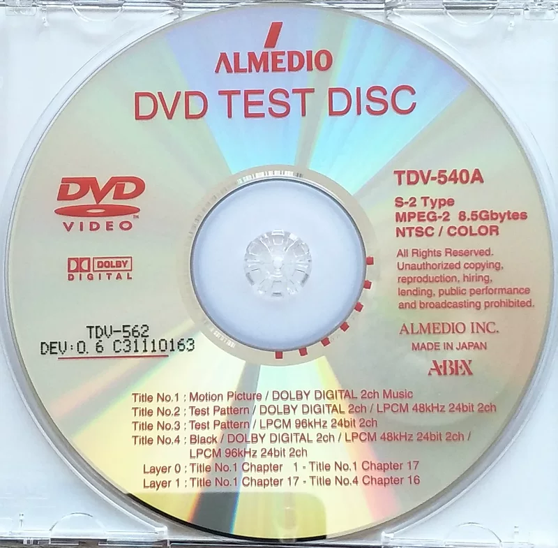 ABEX test disc