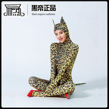 香港黑帝情趣內衣 性感豹紋夜貓廠家直銷 情趣服飾支持一件代發
