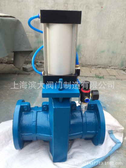 气动衬胶管夹阀GJ6K41J-10 GJ6K41X-10 常开型气动管夹阀 管夹阀