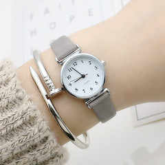 Japanese and Korean popular simple thin strap small dial women's watch for primary and secondary school students belt quartz watch women's digital watch