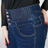 Europe and the United States on behalf of a large size women high waist fat breasted mm jeans stretch jeans pants in aut