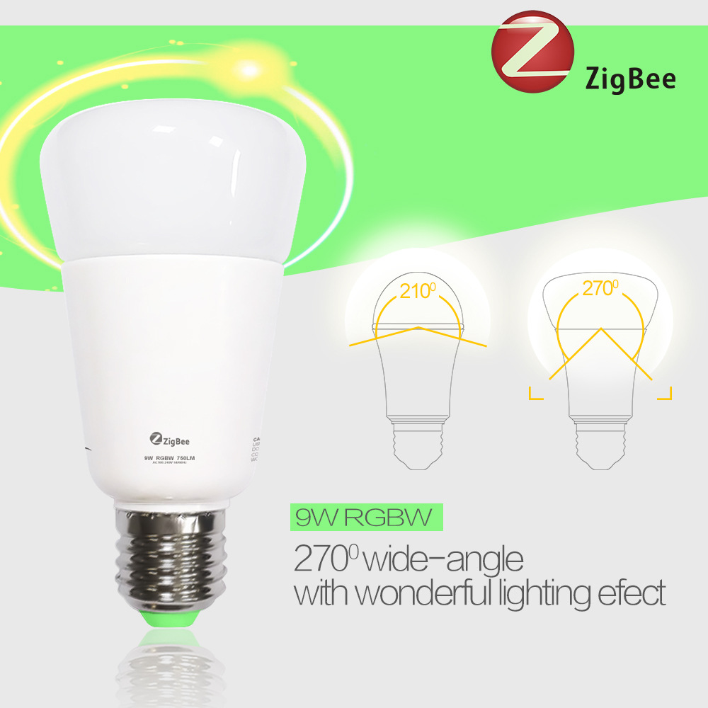 Factory Direct New Zigbee LED LED BUMAD SMART RGBW Bubbles Bubbles App Appal Amazon Alexa